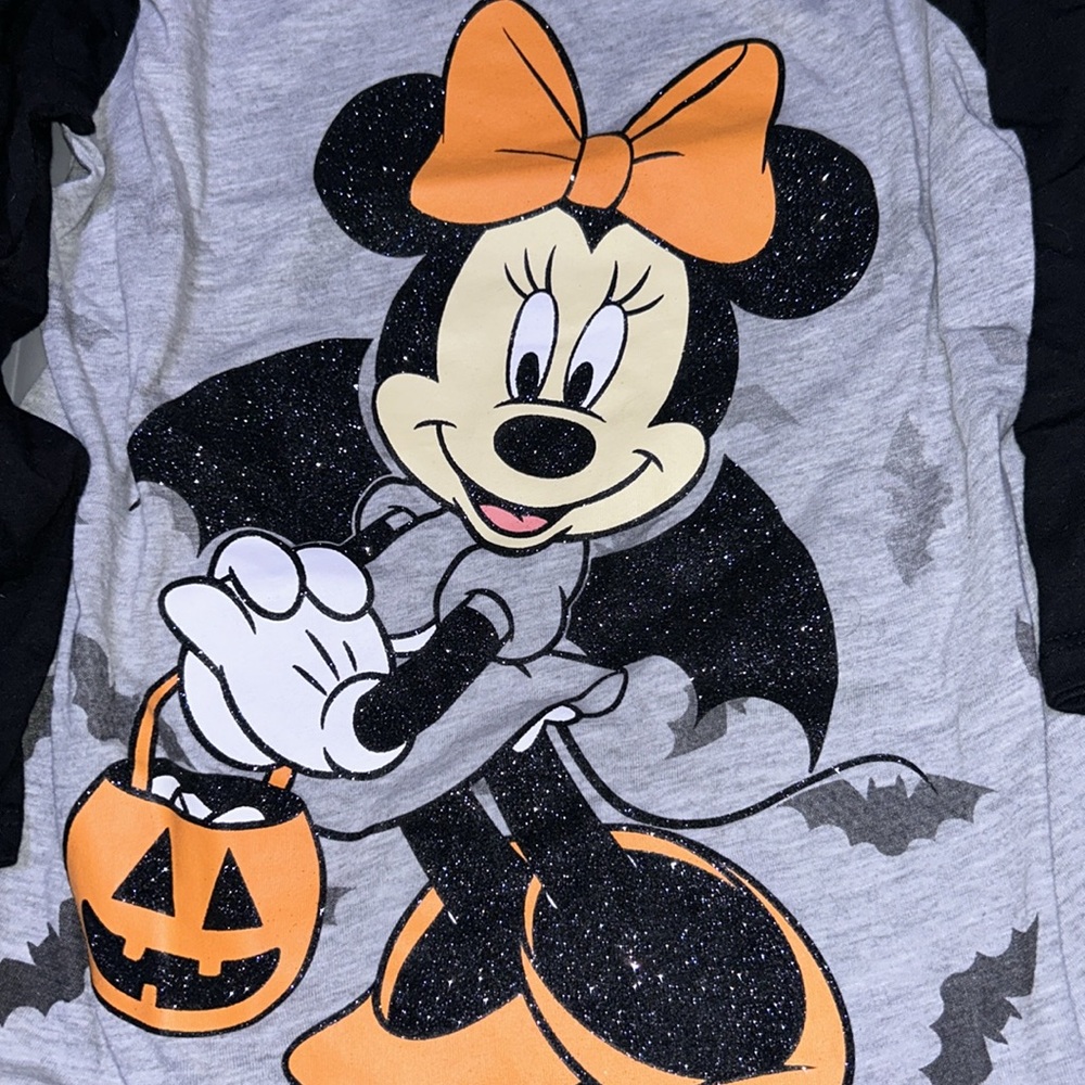 HP🎊🎊🎃Girls Minnie Mouse Halloween TShirt - Picture 3 of 4